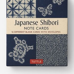 Japanese Shibori Note Cards – Set of 16 w/ Envelopes